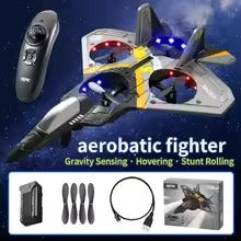 V17 RC Remote Control Airplane – 2.4G Foam Fighter Glider Plane Toy