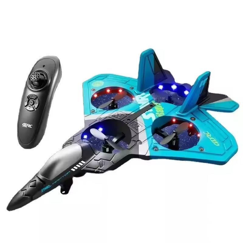 V17 RC Remote Control Airplane – 2.4G Foam Fighter Glider Plane Toy