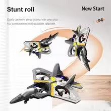 V17 RC Remote Control Airplane – 2.4G Foam Fighter Glider Plane Toy